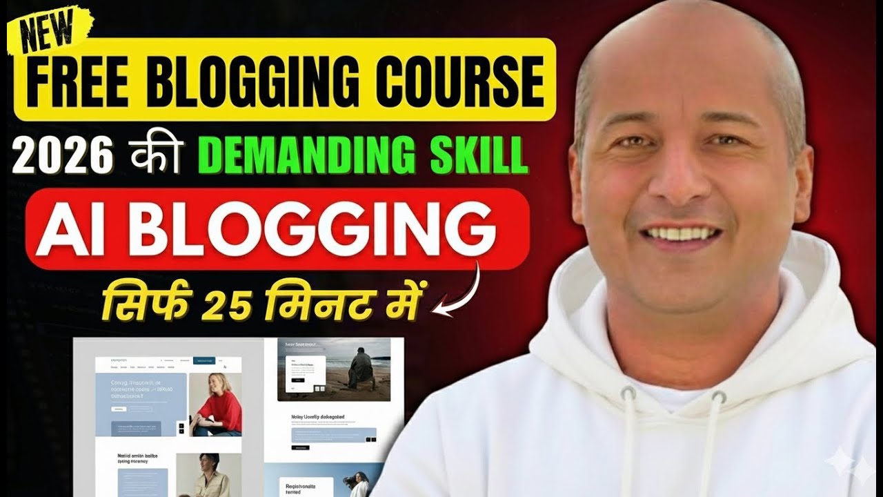 Free Blogging Course 2026 | Most Demanding AI Skill of 2026 | ChatGPT Blogging in 2026