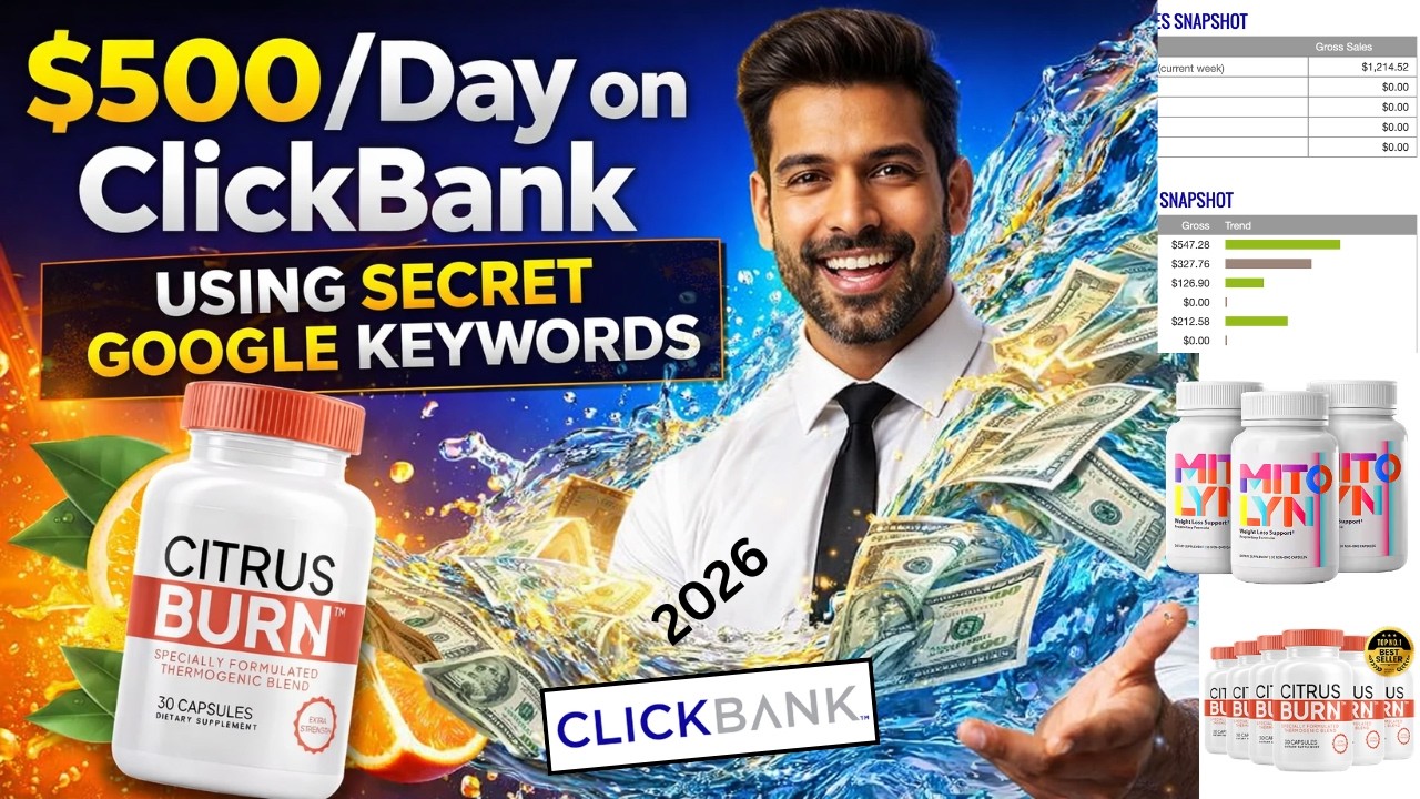 Copy These Google Keywords to Make $500/Day on ClickBank in 2026