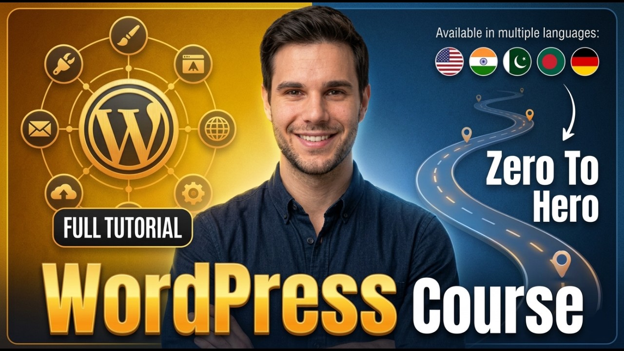 WordPress Full Course Tutorial for Beginners | How To Make a WordPress Website | Part 01