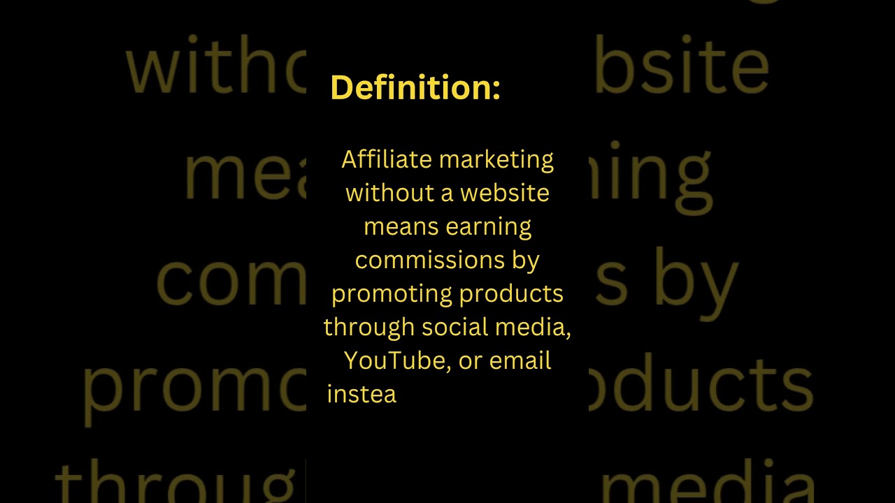 Affiliate Marketing Without a Website #seo2025  #affiliatecorner