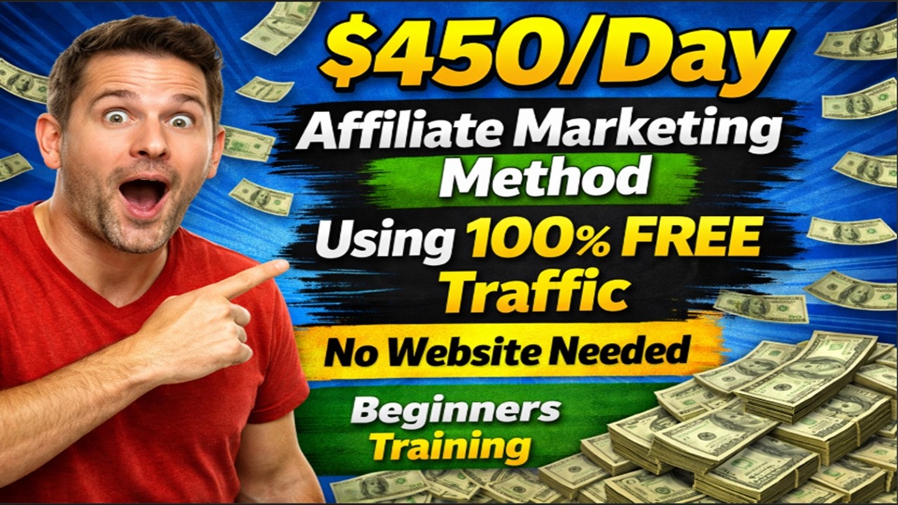 How To Make  $450 a Day With Clickbank Affiliate Marketing Using FREE Traffic