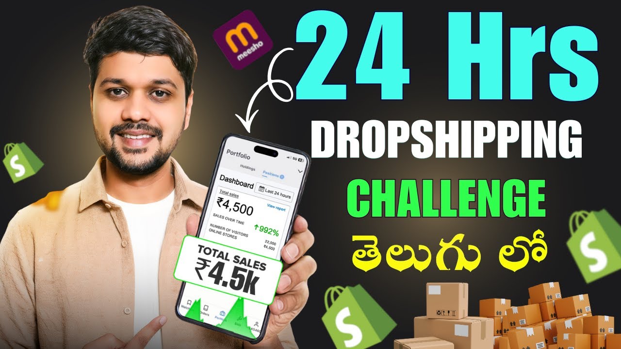 I Tried Dropshipping Business for 24 Hours | Dropshipping in Telugu