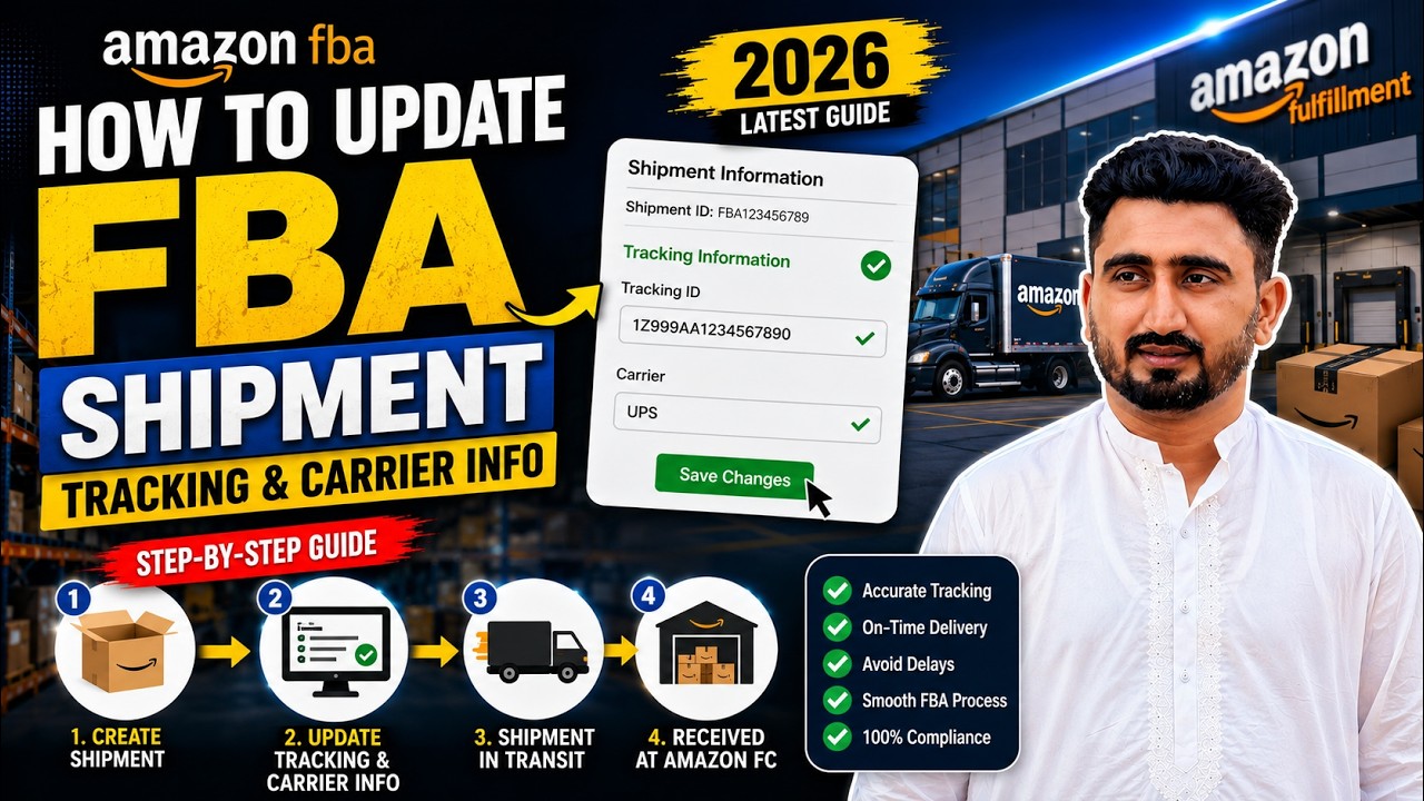 How to Update FBA Shipment Tracking & Carrier Info  Amazon FBA 2026