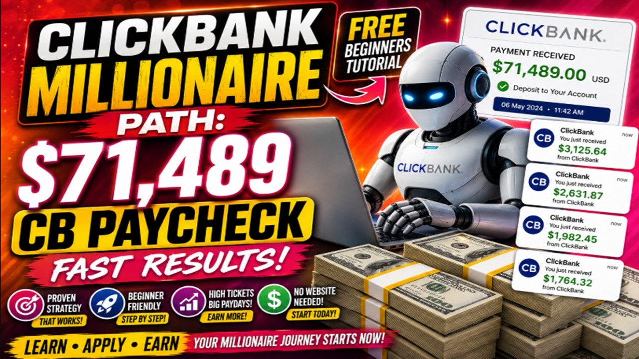 How To Make Money With Clickbank (Full Tutorial) - Clickbank Millionaire Reveals The Secret