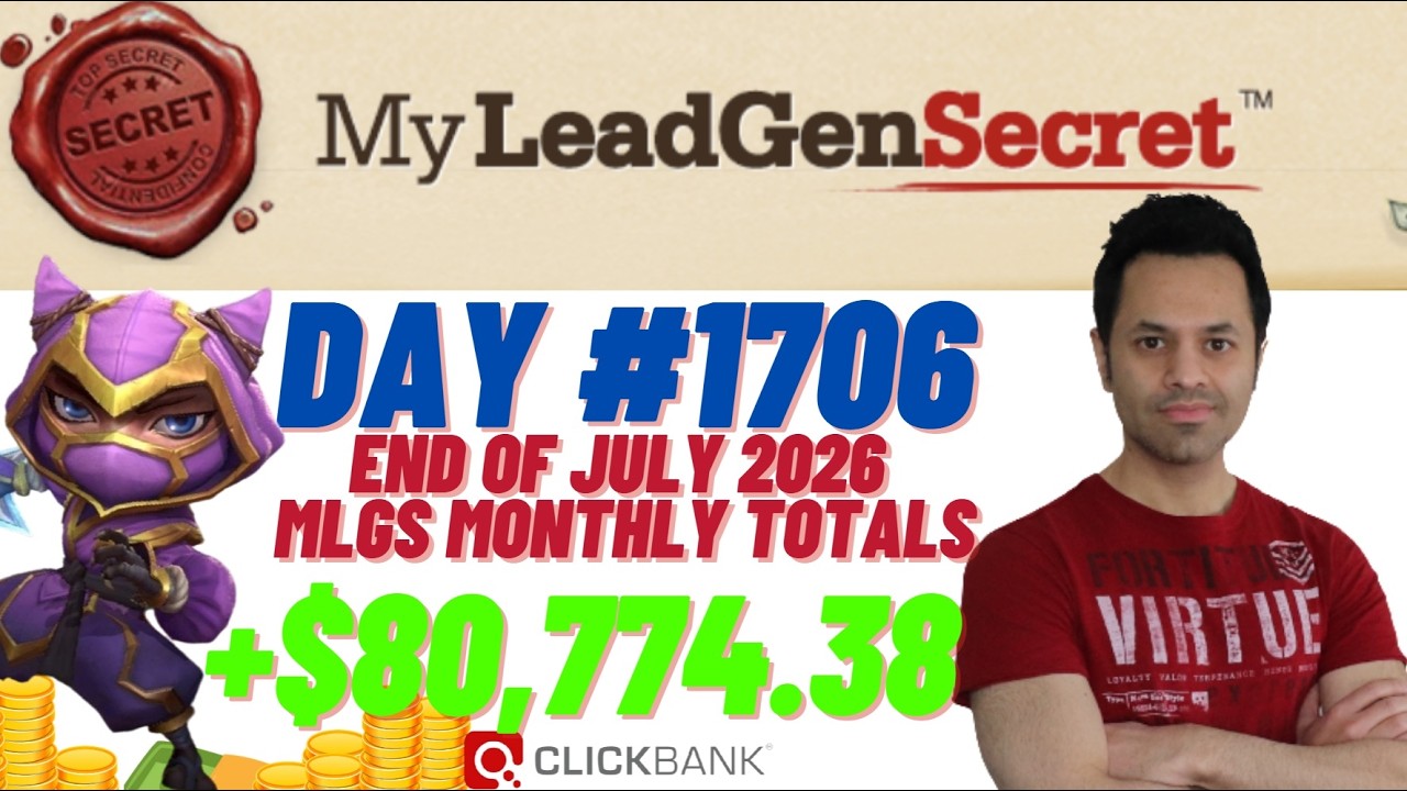 POTENTIAL $400+ Clickbank Week?!...My Lead Gen Secret Case Study Results 2026 (Day #1706)