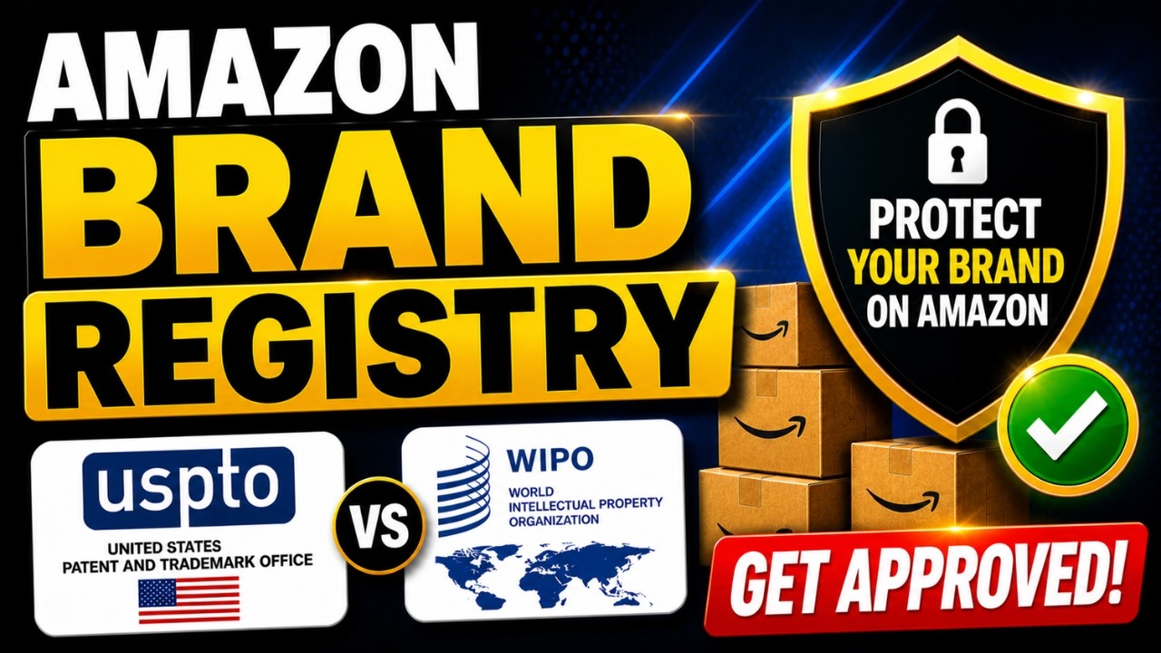 Amazon Brand Registry 2026 | Step-by-Step Guide + USPTO & WIPO Trademark Explained