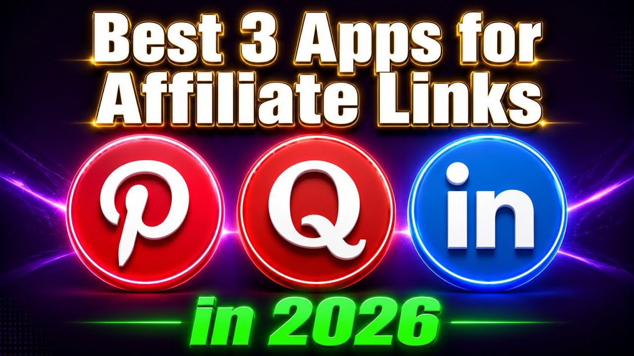 Best 3 Apps for Affiliate Links in 2026 | Make Money Online | Sania EduX