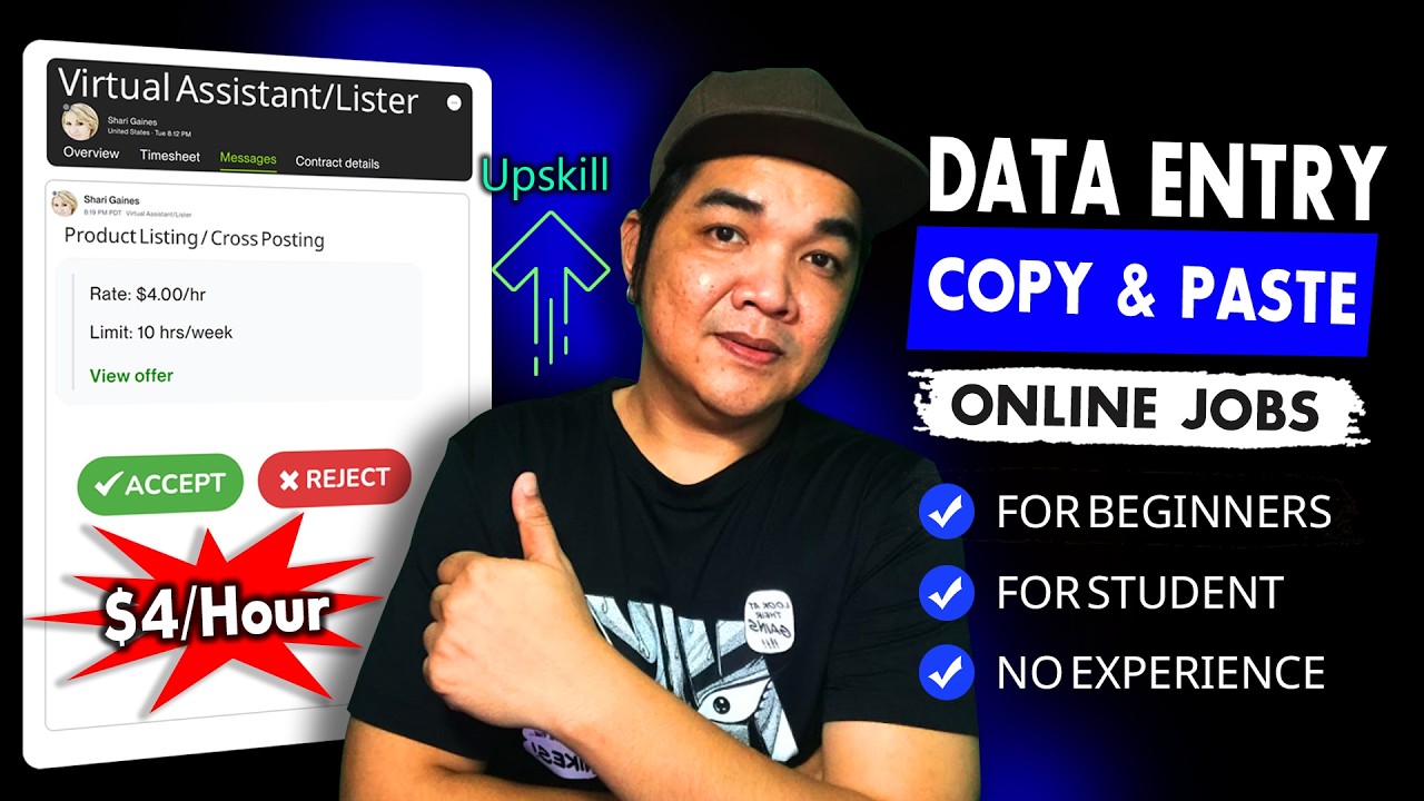 Data Entry Job NO EXPERIENCE Required For Beginners Student & Work From Home Moms 2026