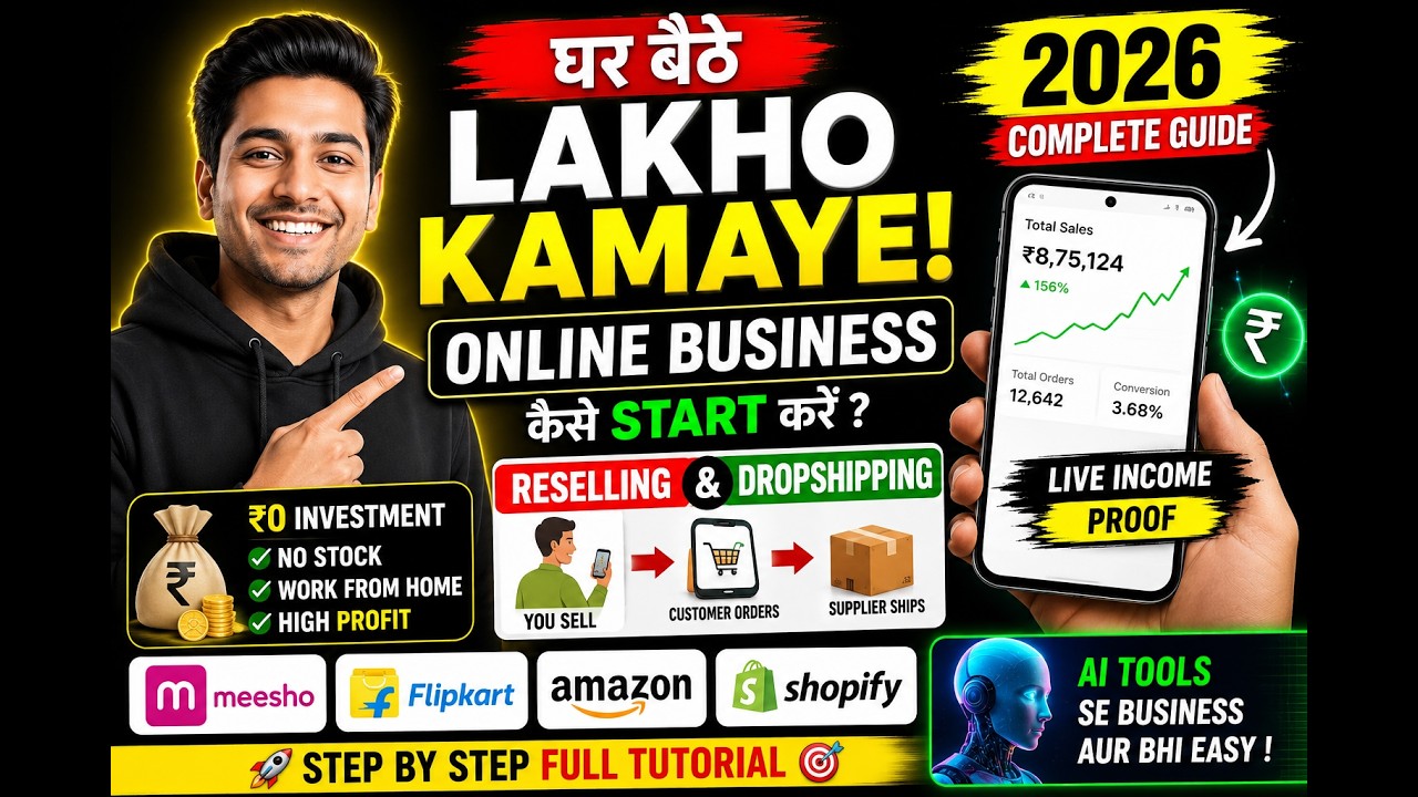 Ghar Se Lakho Kamao | Reselling, Dropshipping, Flipkart - Kaun Best Hai?