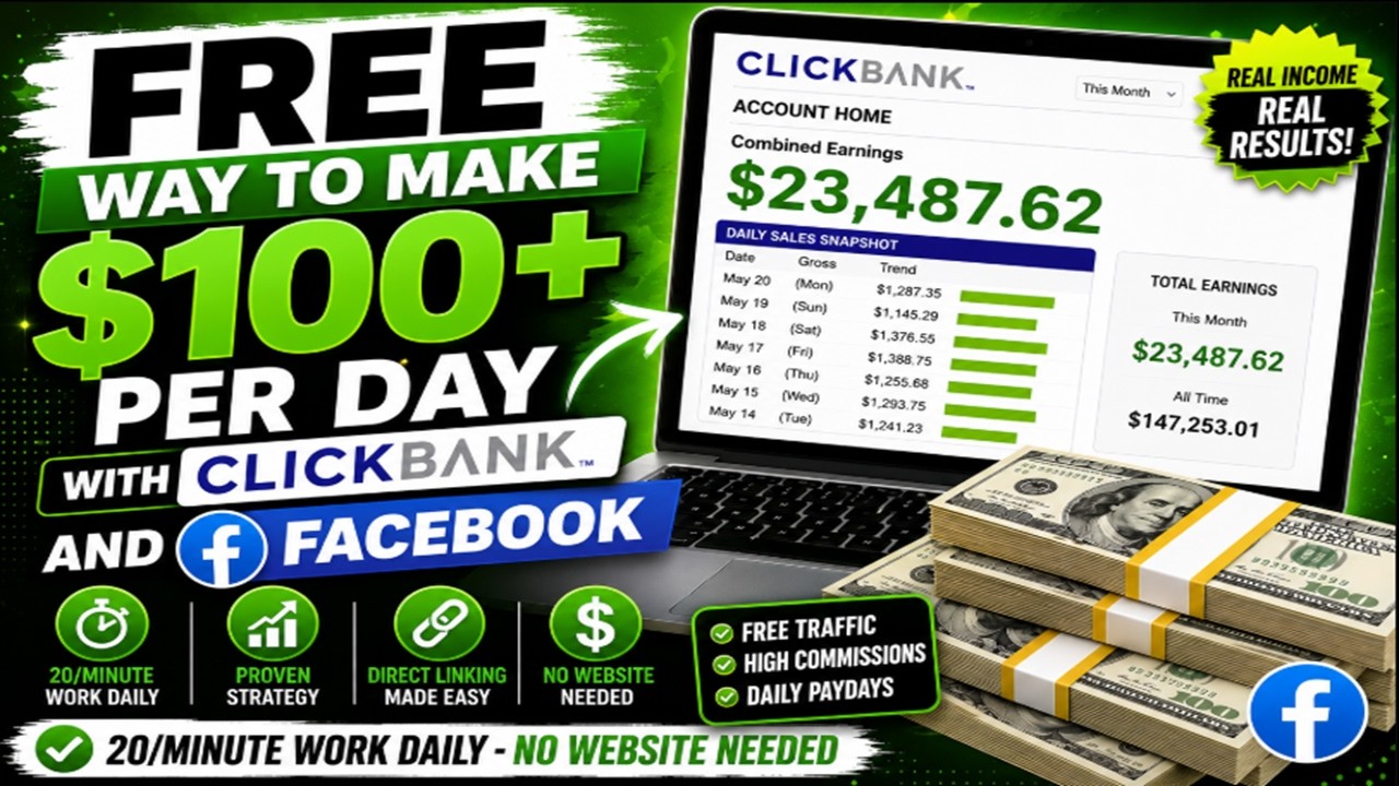 How To Make $100 Per Day With Clickbank And Facebook