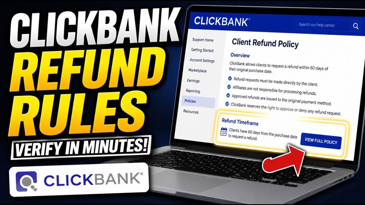 How to verify ClickBank refund rules for safe affiliate marketing - Quick Tutorial