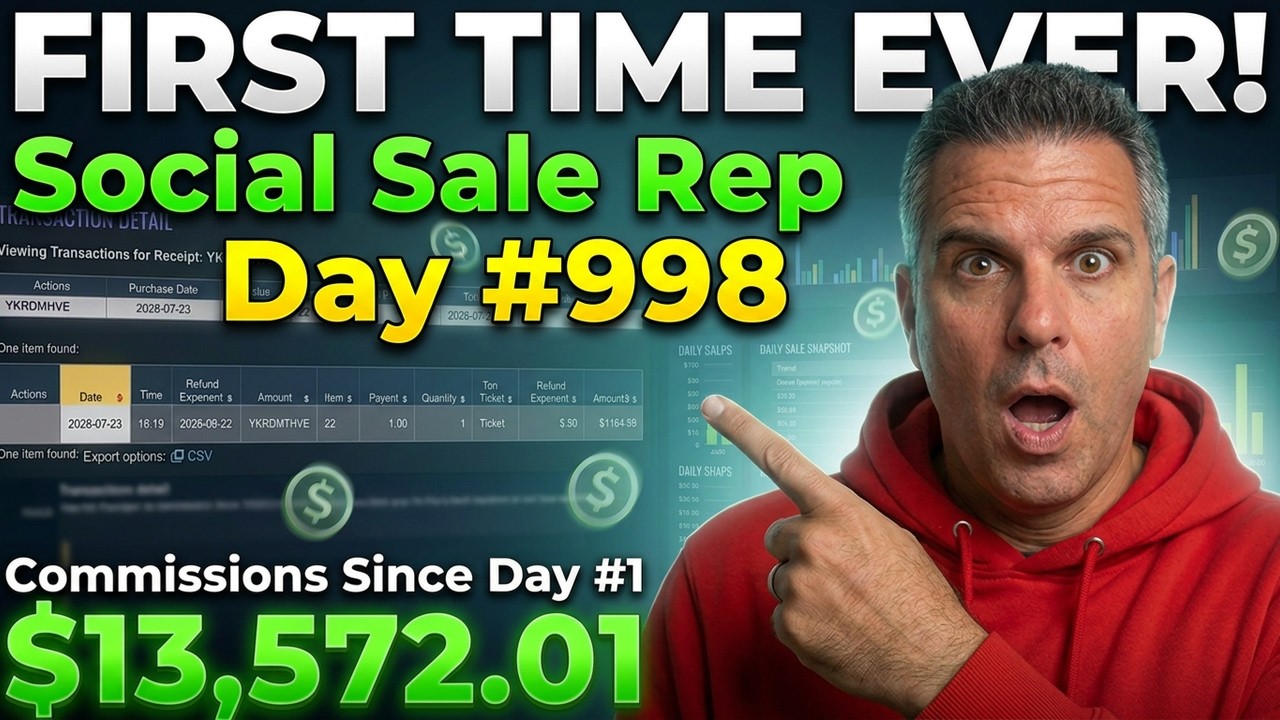 SOCIAL SALE REP Day 998 - This NEVER Happened Before!