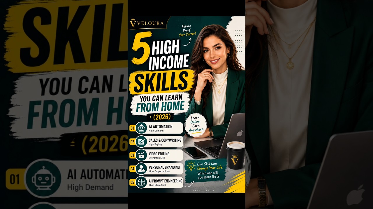 5 High-Income Skills You Can Learn From Home in 2026 | Make Money Online