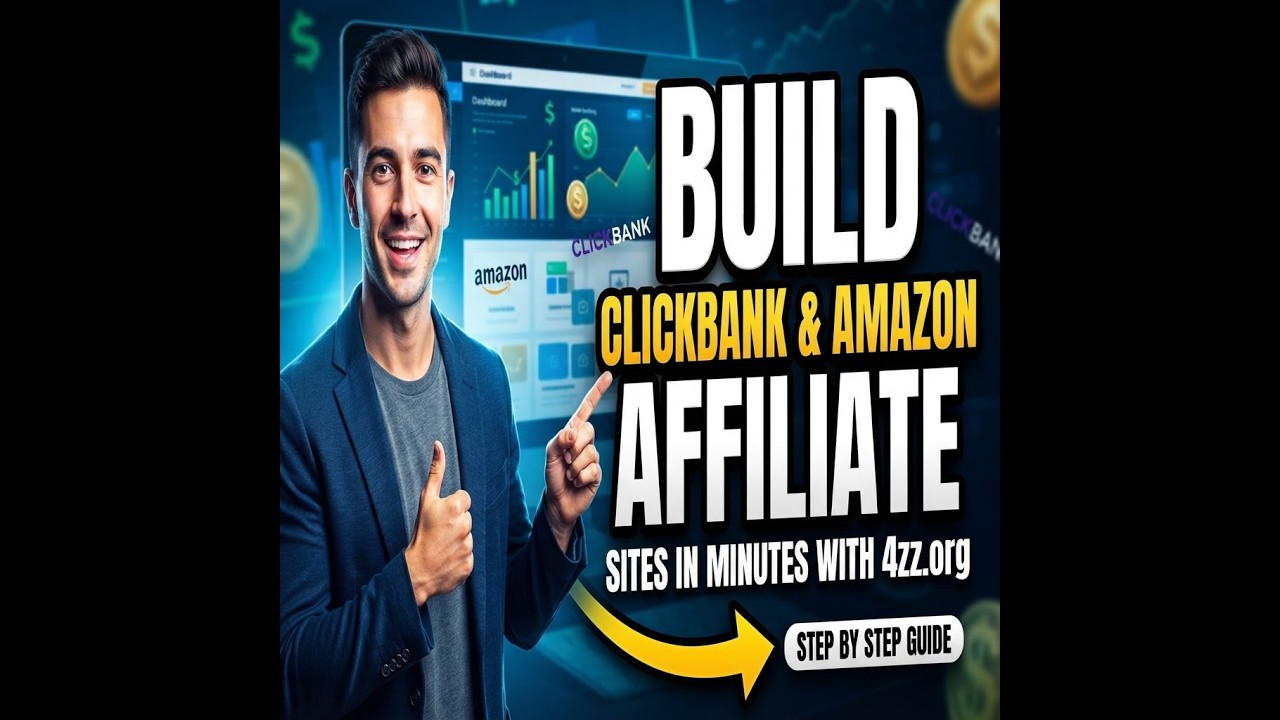 Build Affiliate Sites in Minutes: 4zz.org Amazon & ClickBank Tutorial (Step-by-Step)