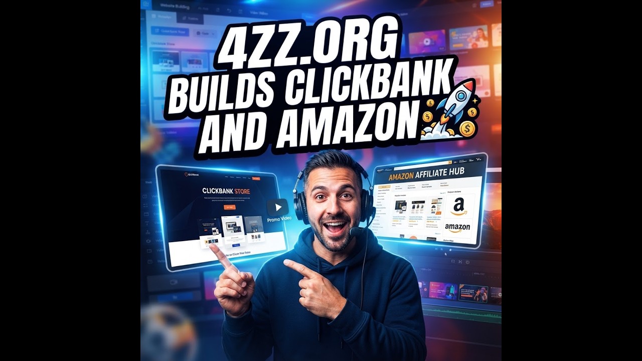 Build ClickBank & Amazon Affiliate Sites in Minutes with 4zz.org (Auto Promo & Thumbnails)