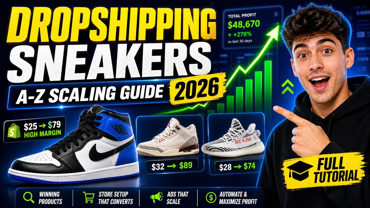 Dropshipping Sneakers 2026: The Complete A-Z Scaling Guide (Full Tutorial)