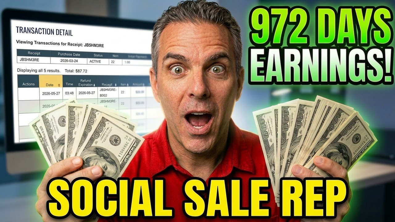 I Promoted SOCIAL SALE REP Every Day For 972 Days - Here's How Much I'm EARNING!