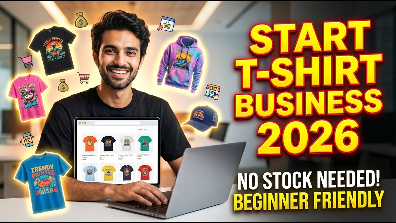 Make Money Online with Print On Demand  Start Your Own Brand  Passive Income India Work From Home