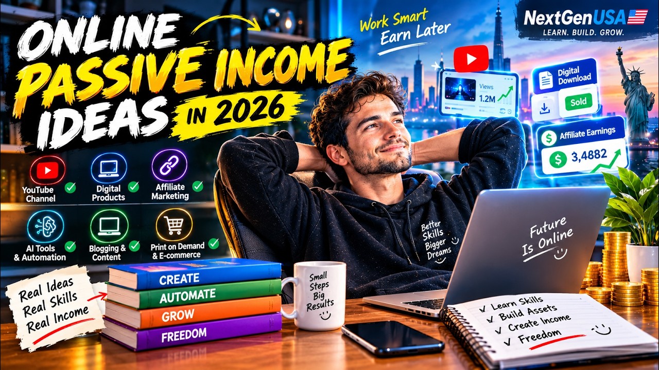 Online Passive Income Ideas in 2026: 6 Real Ways to Build Digital Income