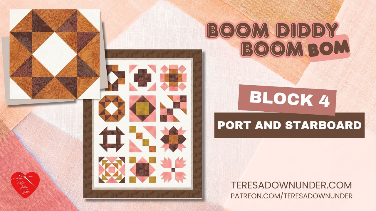 Port and starboard - April block - Boom Diddy Boom BOM